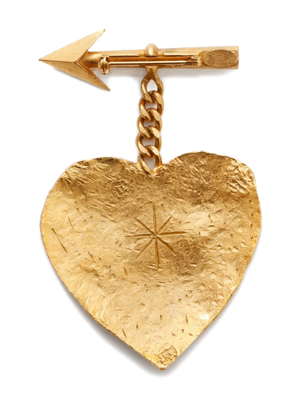CHANEL Pre-Owned 1993 heart arrow brooch | Pre-Owned | Image 2