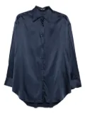 TOM FORD silk-blend shirt - Blue