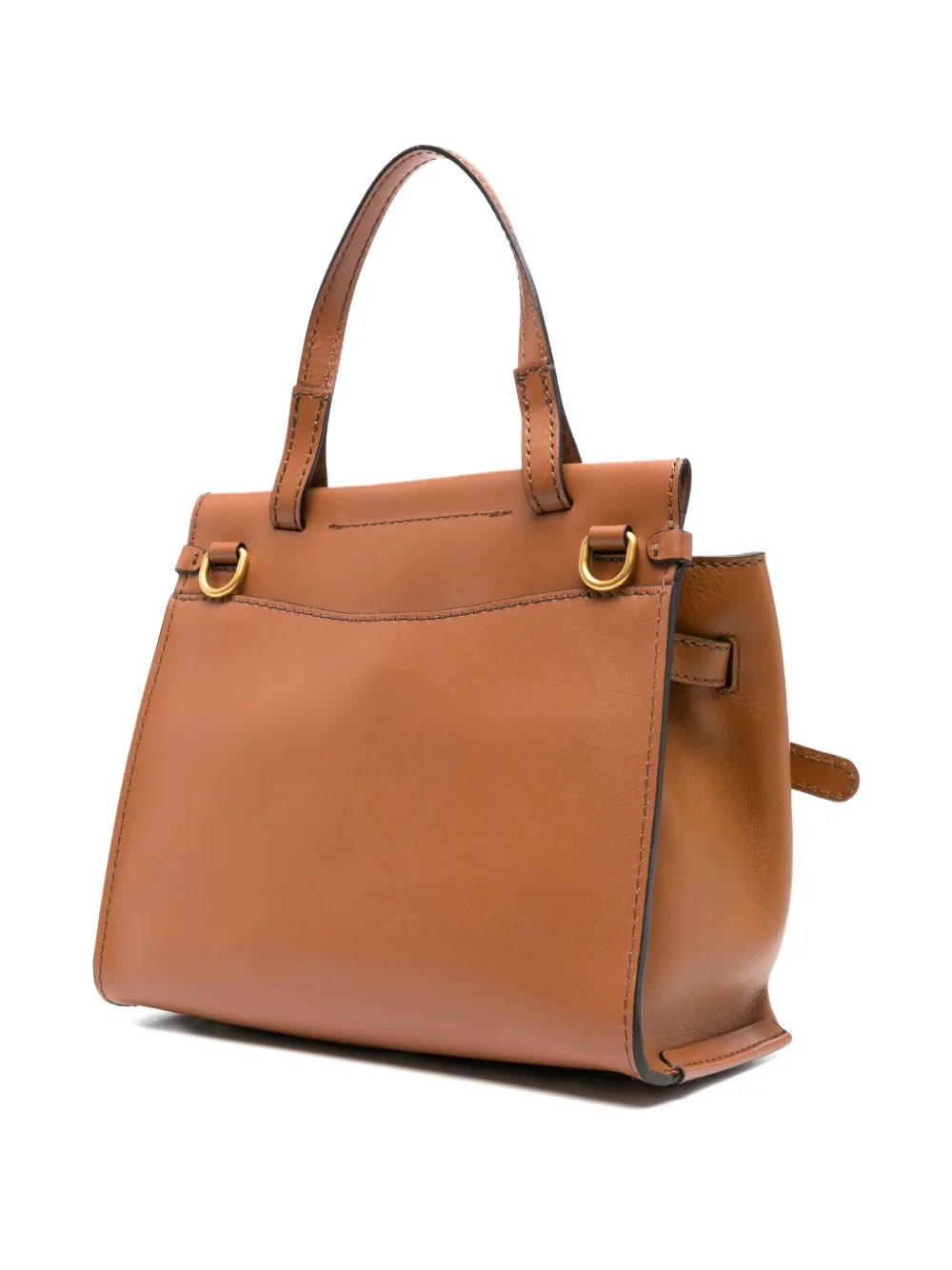 GIANNI CHIARINI Tilda leren shopper Bruin