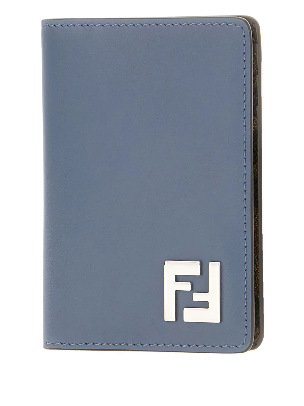 FENDI Leren pasjeshouder Blauw