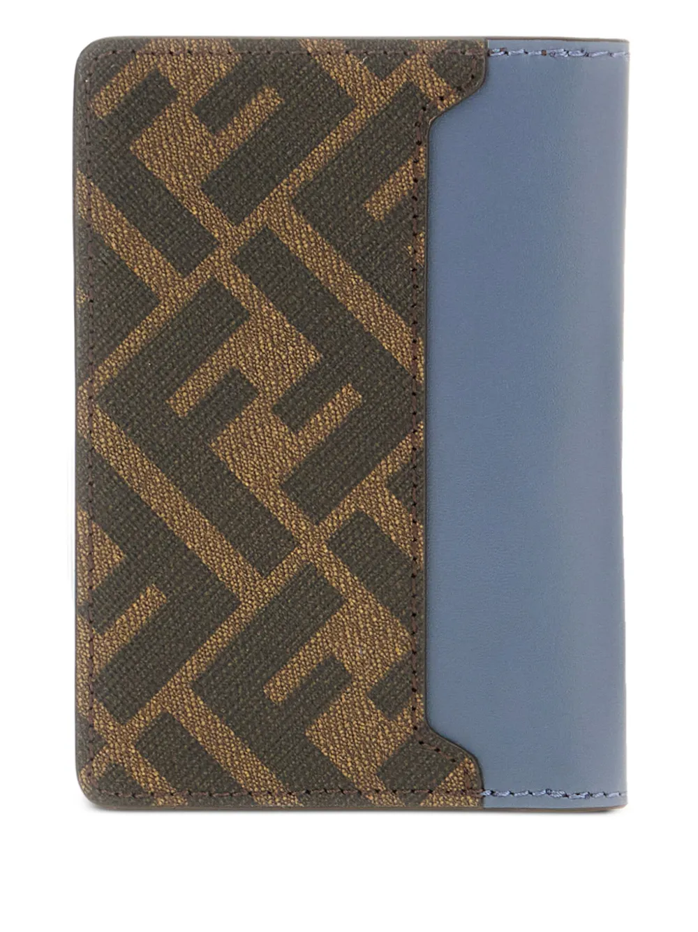  Fendi Tarjetero Con Placa Del Logo - Azul 