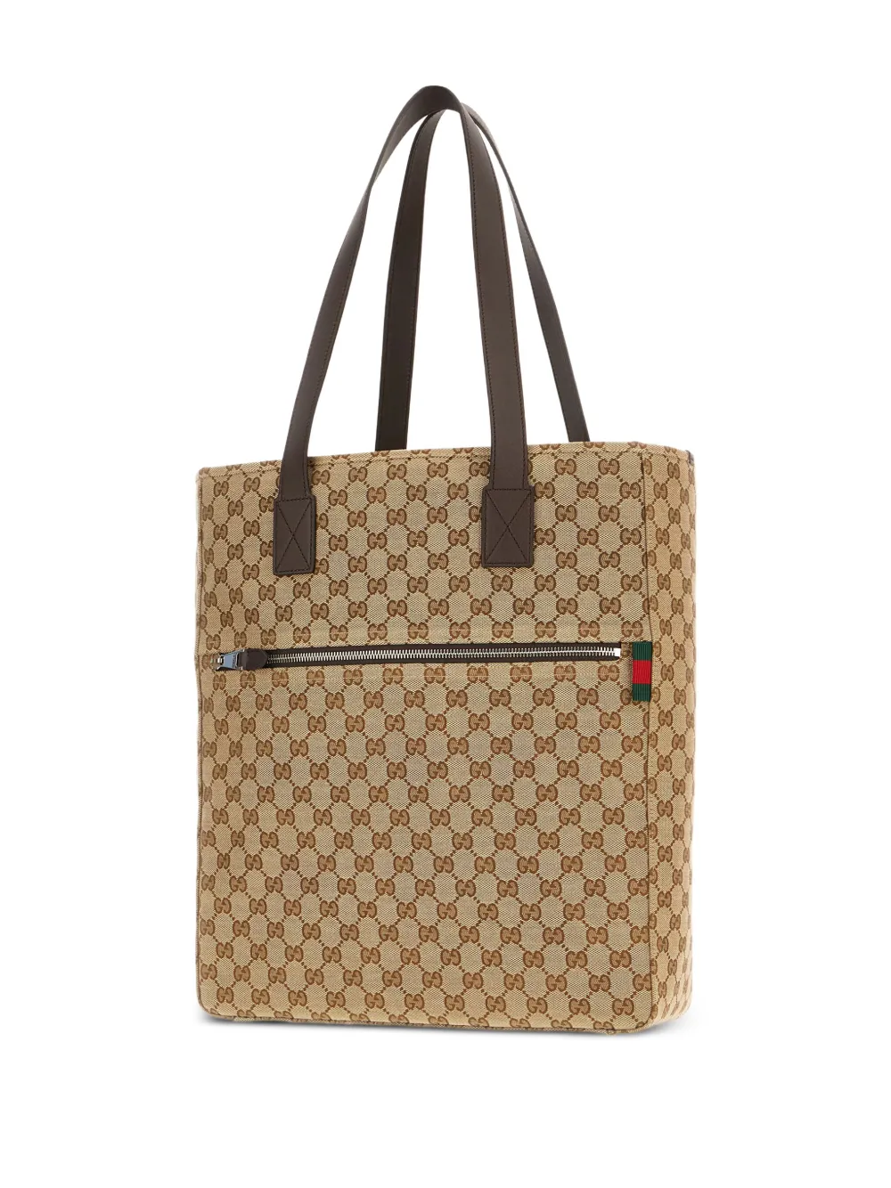 Gucci Medium GG canvas shopper met monogram Bruin