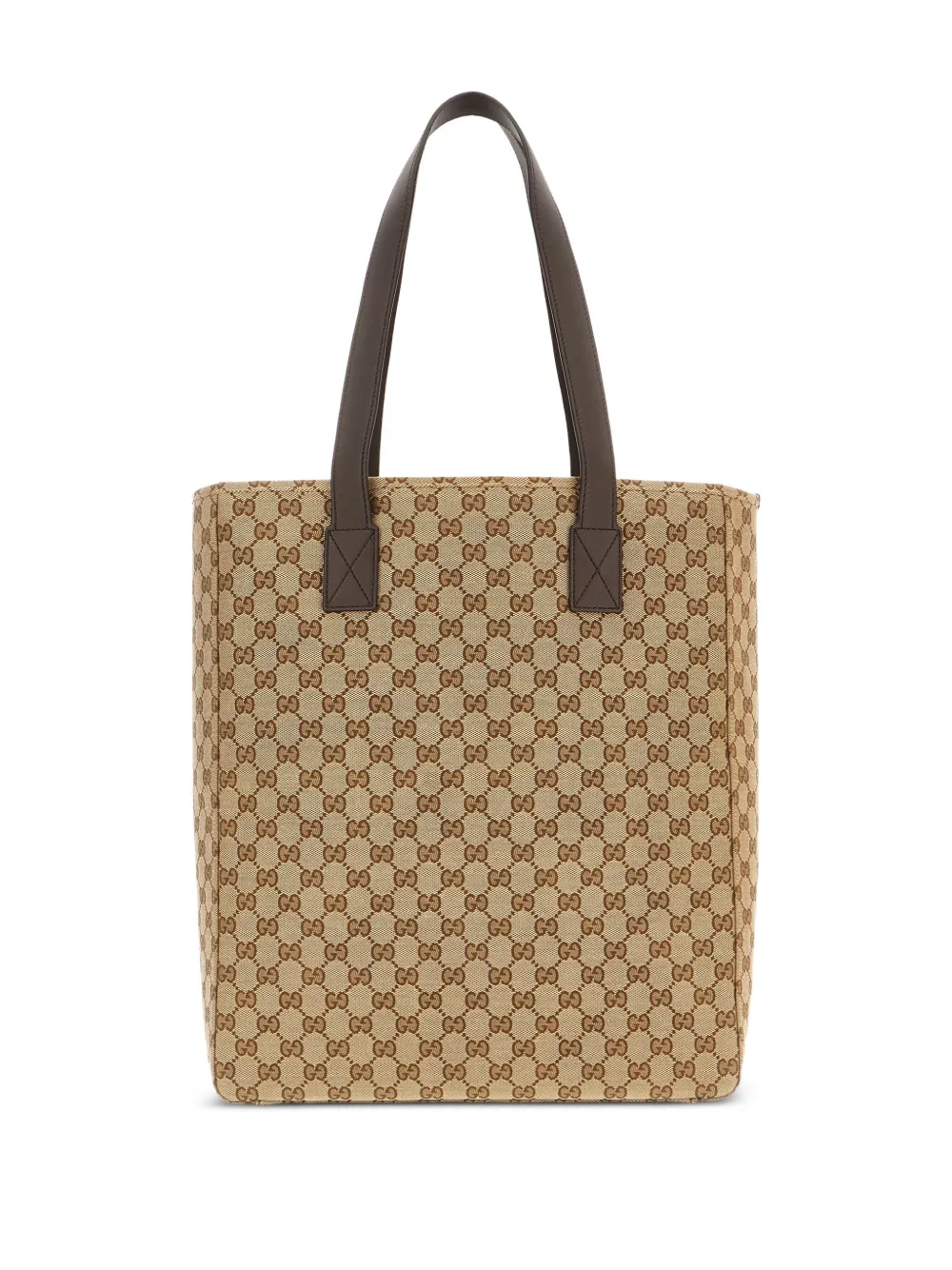 Gucci Medium GG canvas shopper met monogram Bruin