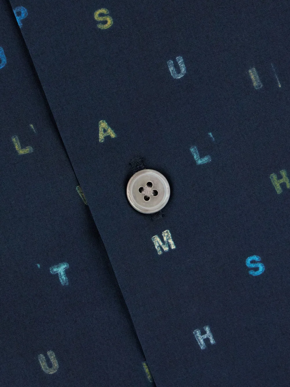 Paul Smith Overhemd met letter-print Blauw