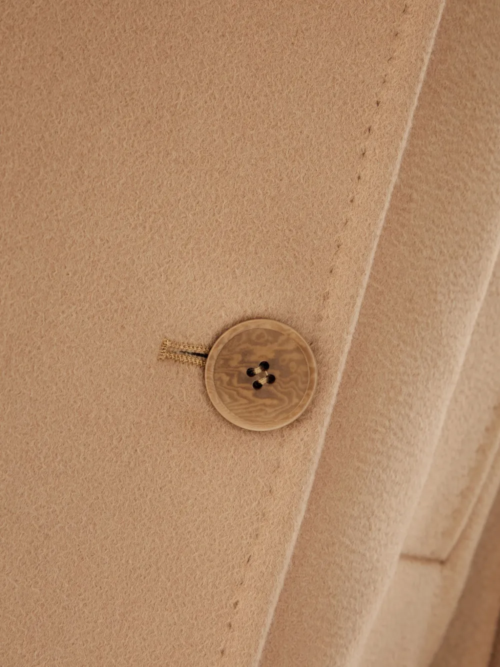Max Mara double-breasted wool coat Beige