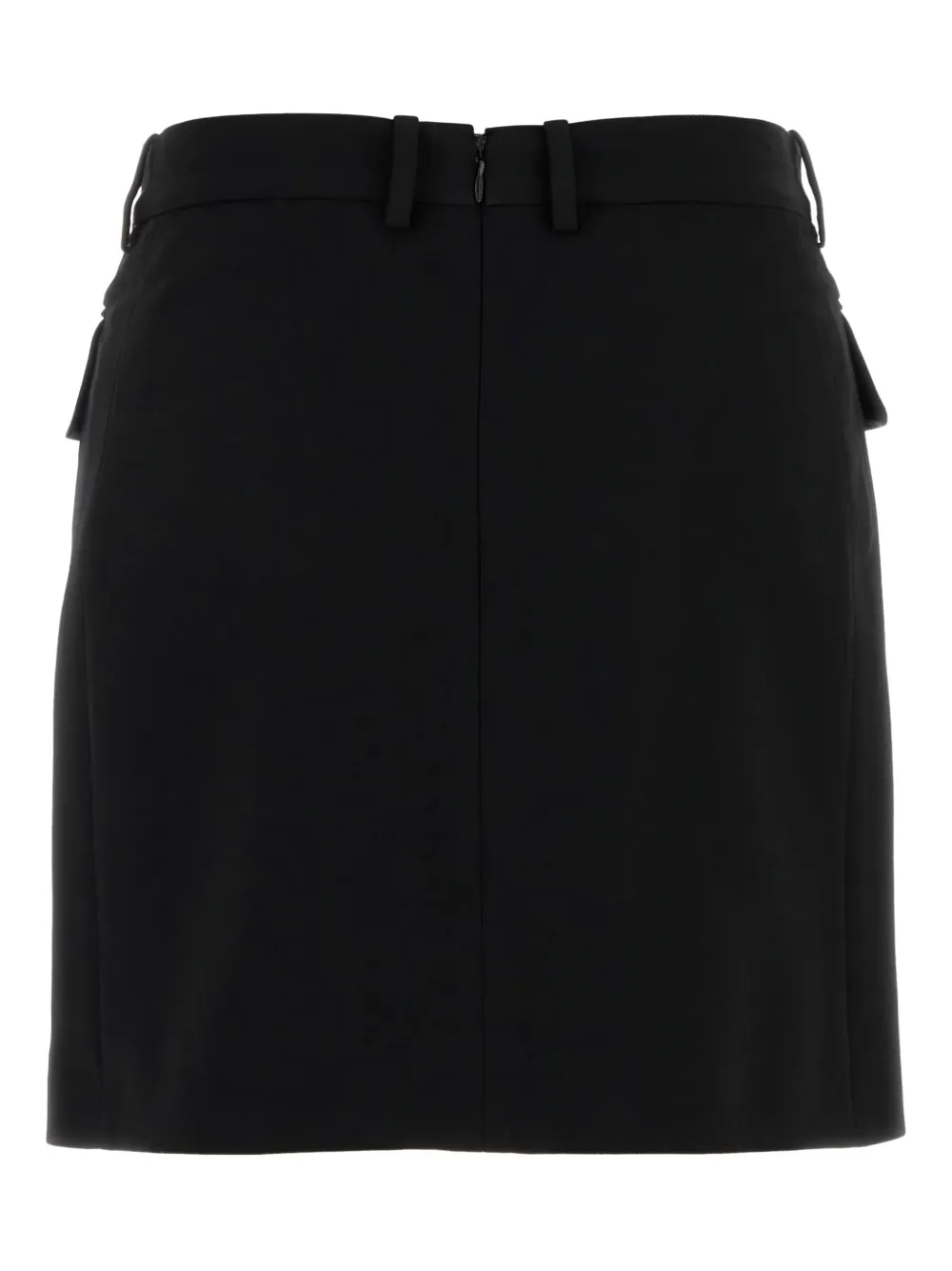 Balenciaga double-breasted twill skirt Zwart