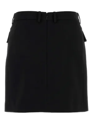 ミニスカート BALENCIAGA FW25 Black twill mini skirt (838765TRT01 1000) Balenciaga Gathered Stretch Mini Skirt | Black | FARFETCH