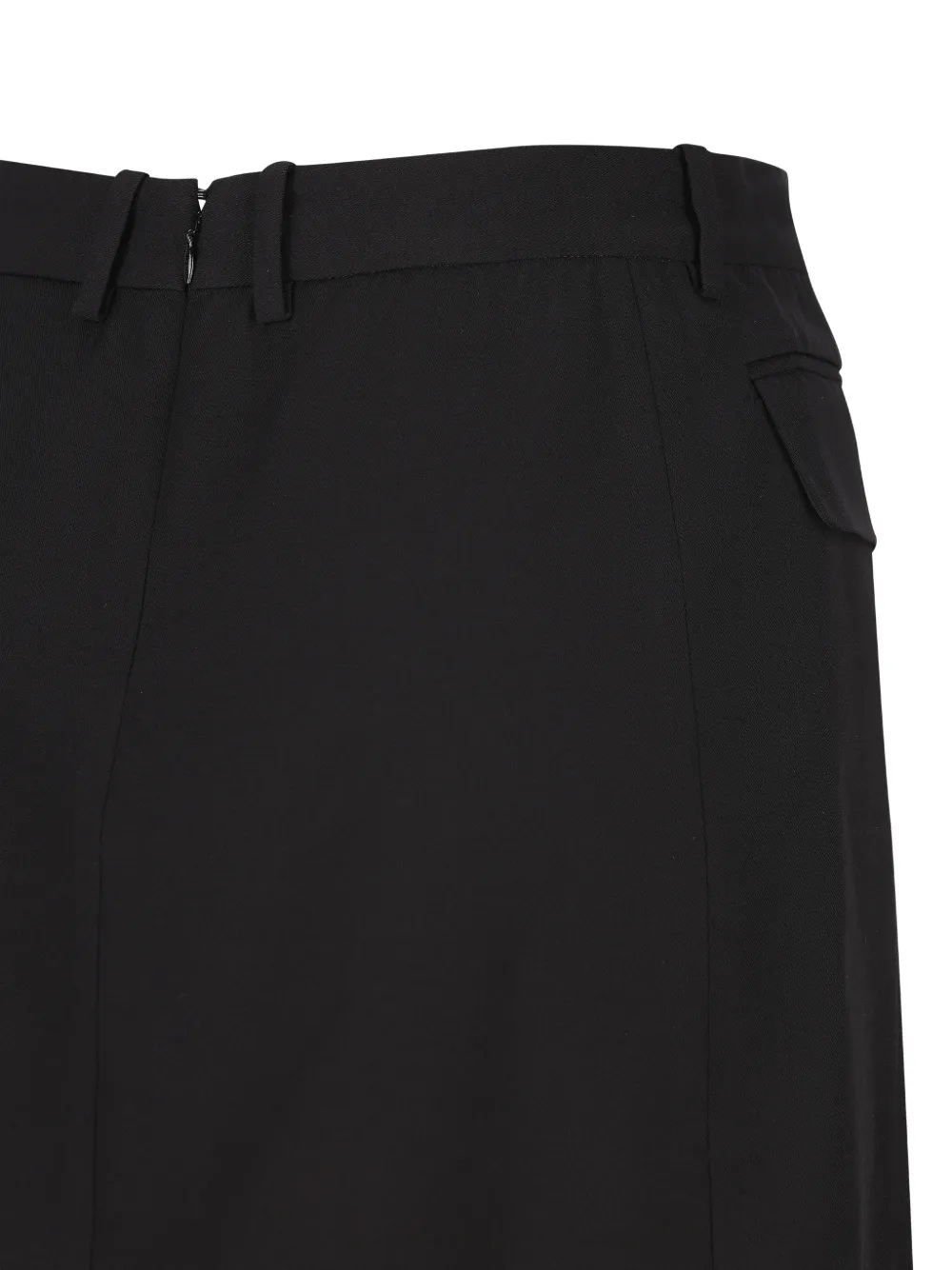 Balenciaga Twill rok met dubbele rij knopen Zwart