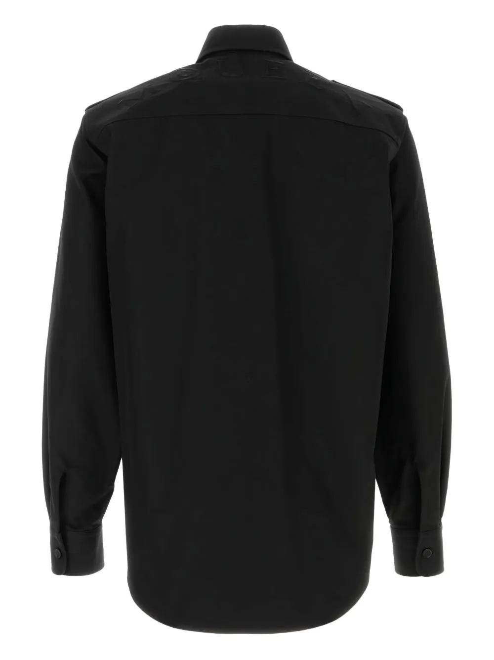 Alexander McQueen double-pocket cotton shirt Zwart