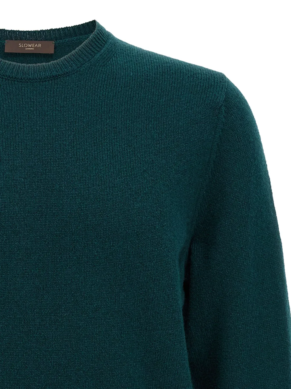 Zanone crew-neck wool sweater Groen