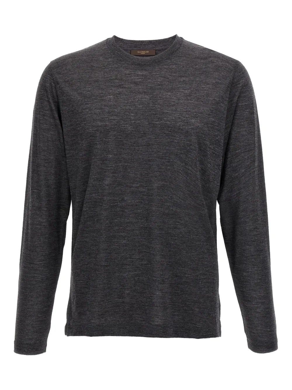Zanone crew-neck long-sleeves T-shirt Grijs