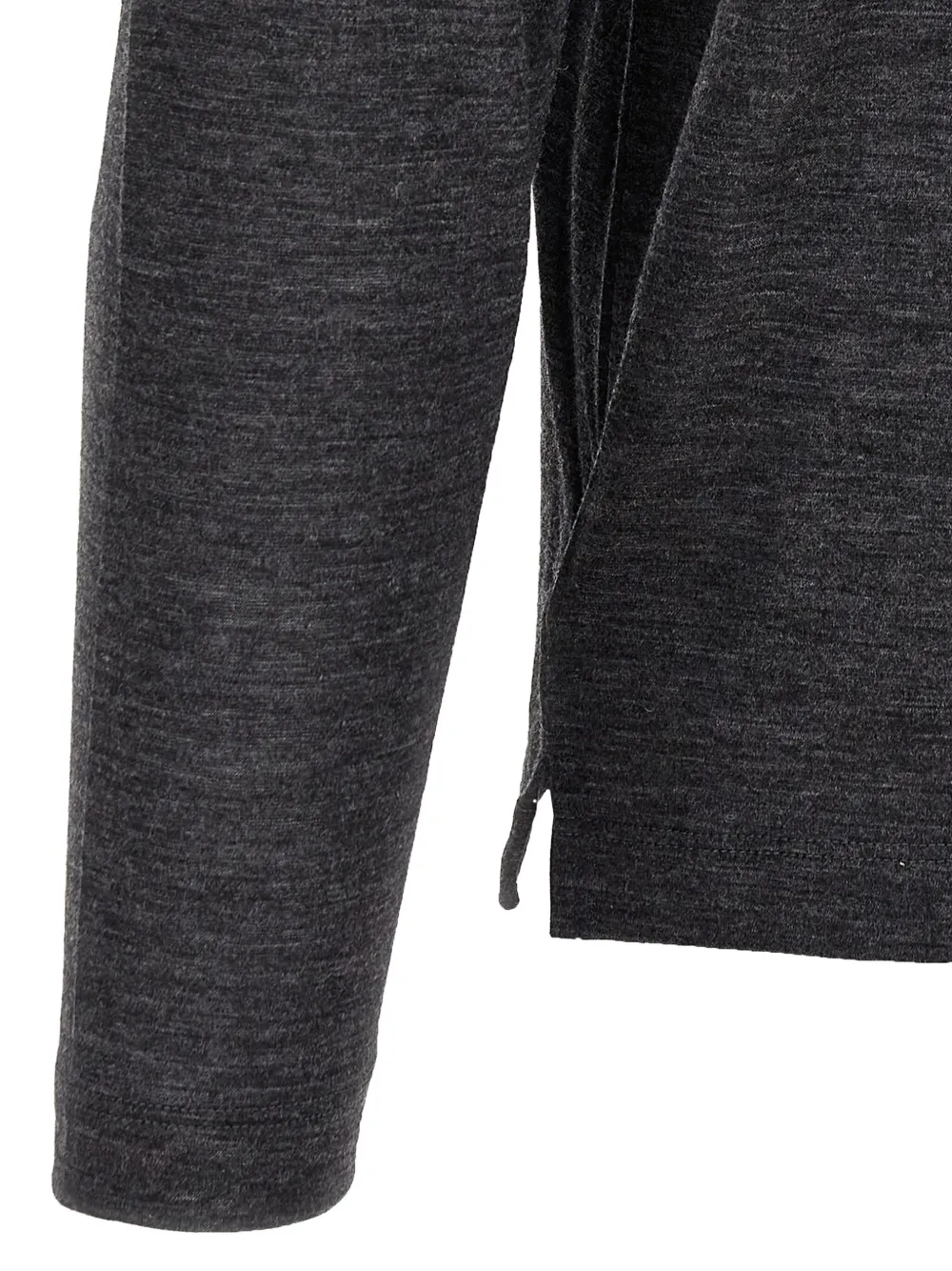 Zanone crew-neck long-sleeves T-shirt Grijs