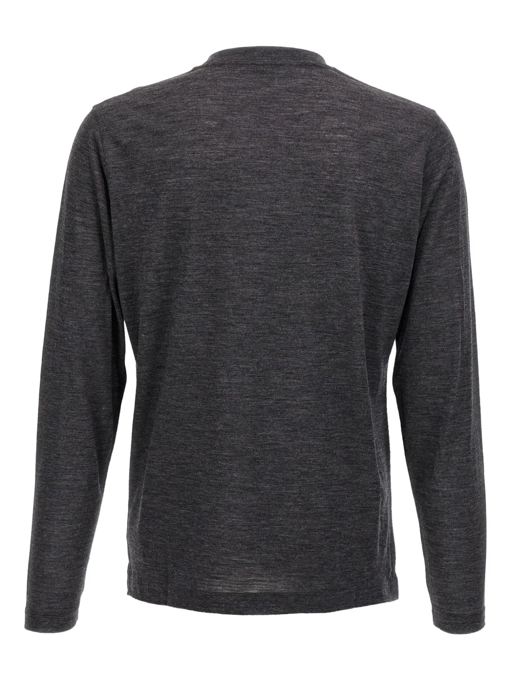 Zanone crew-neck long-sleeves T-shirt Grijs