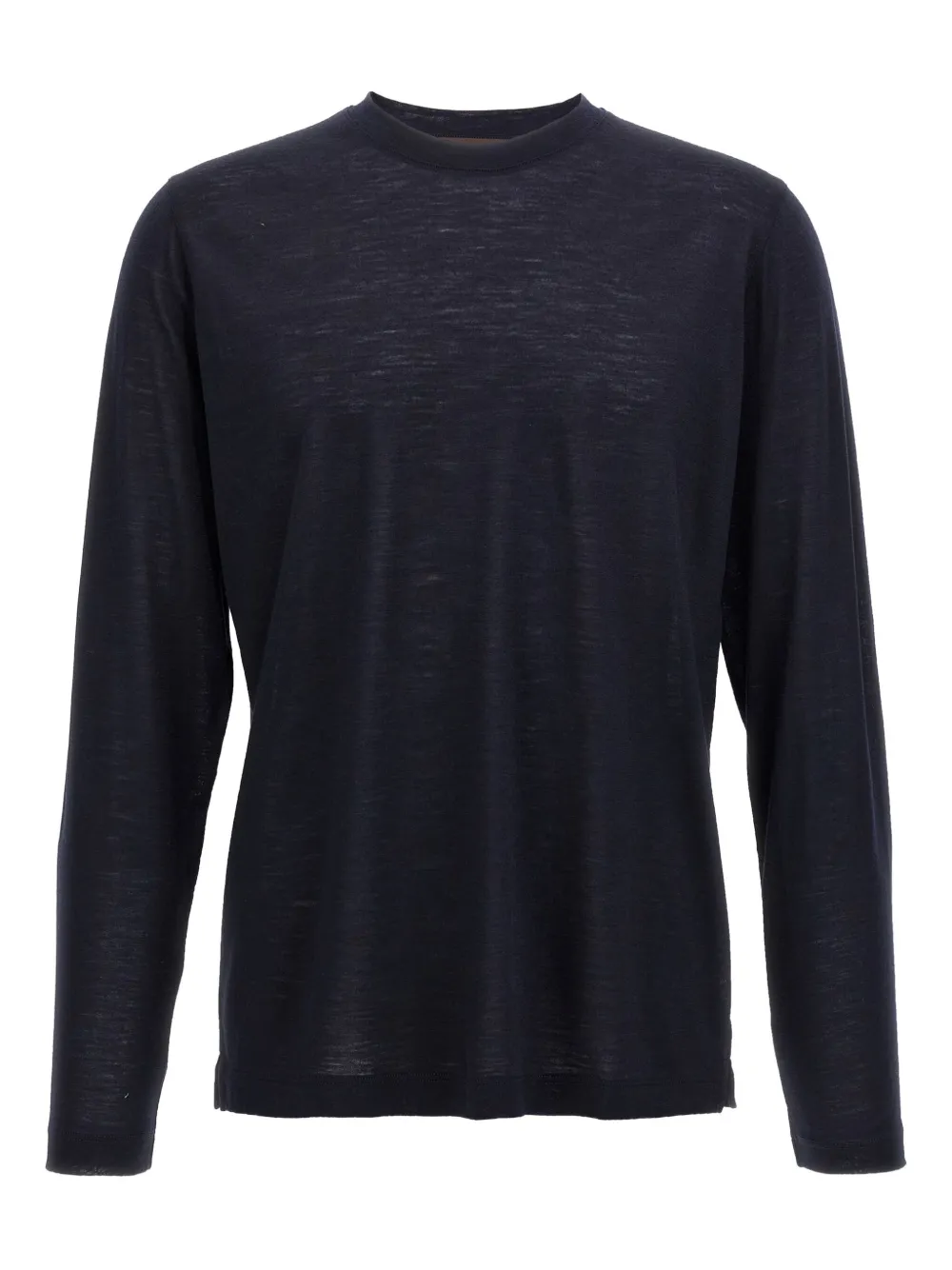 Zanone crew-neck long-sleeves T-shirt Blauw