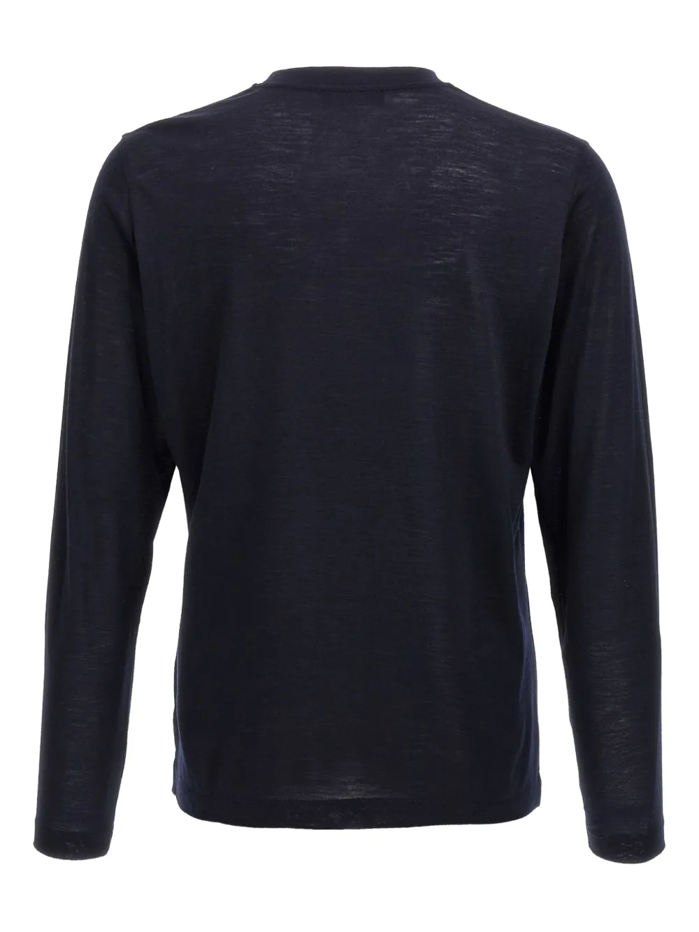 Zanone crew-neck long-sleeves T-shirt Blauw