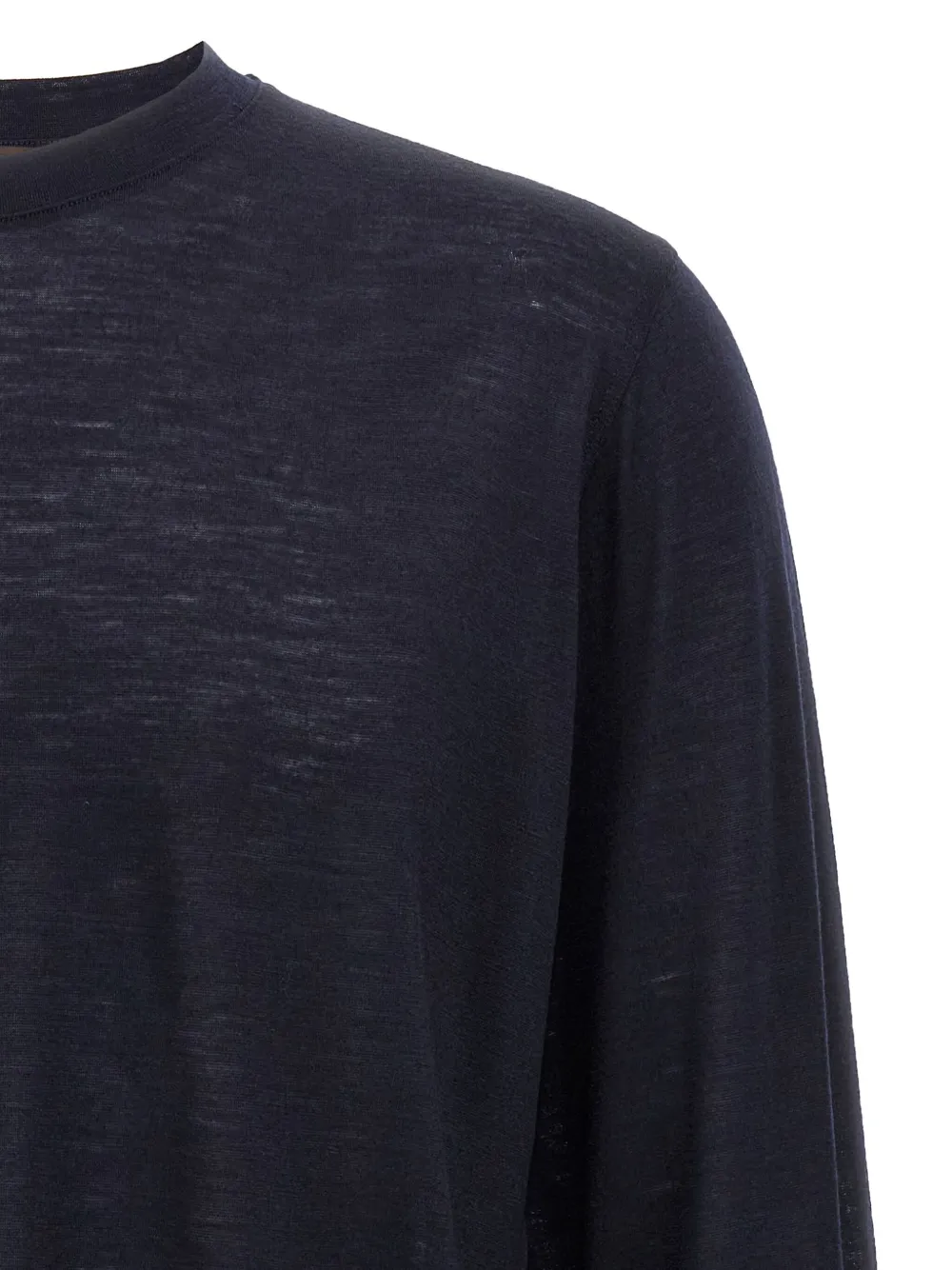 Zanone crew-neck long-sleeves T-shirt Blauw