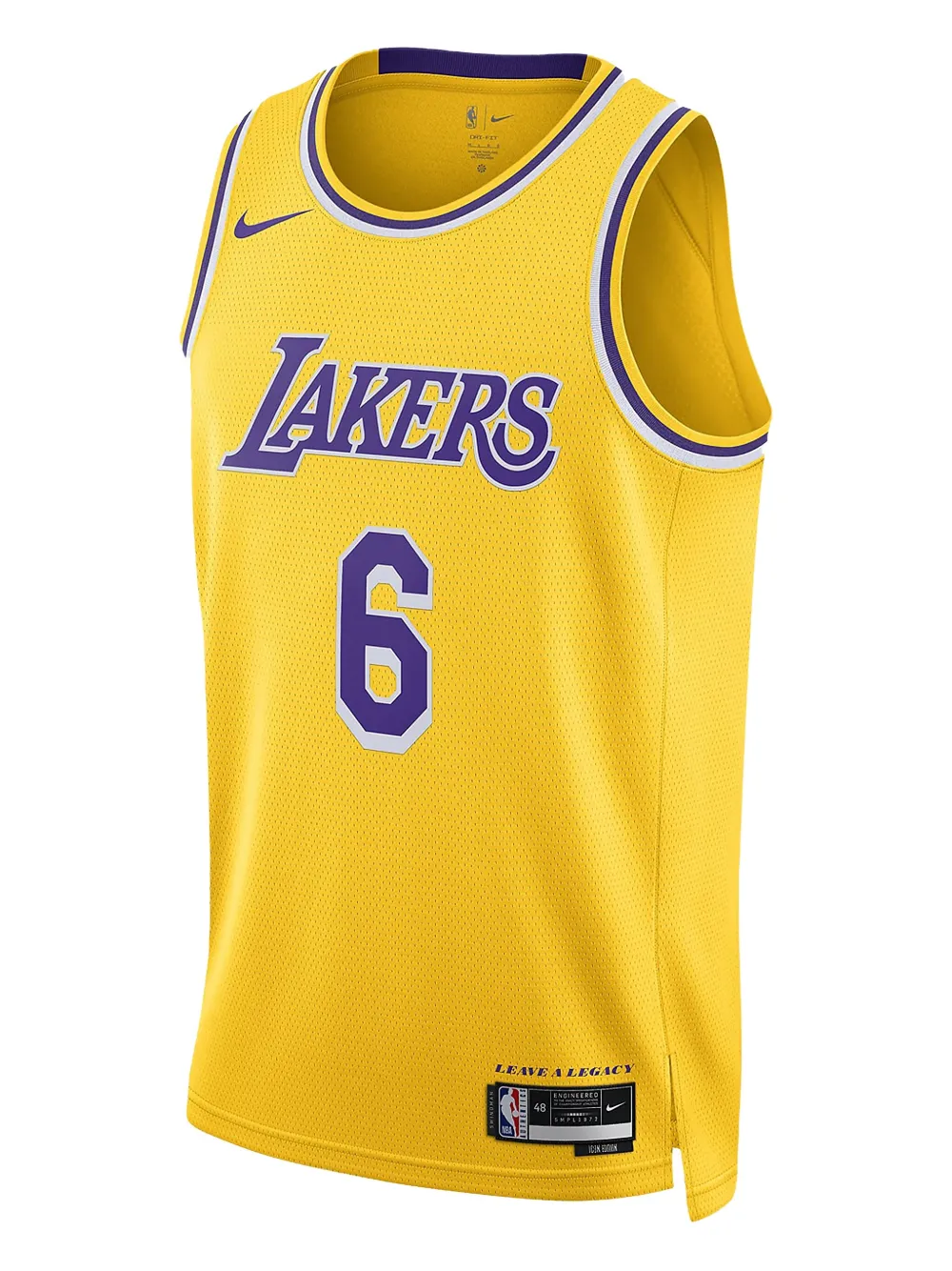 Nike NBA La Lakers Icon Edition Lebron James 2022 23 jersey Geel