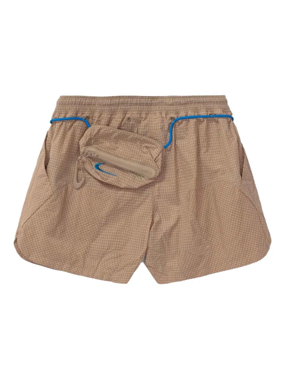Nike x Off-white grid-pattern shorts Beige