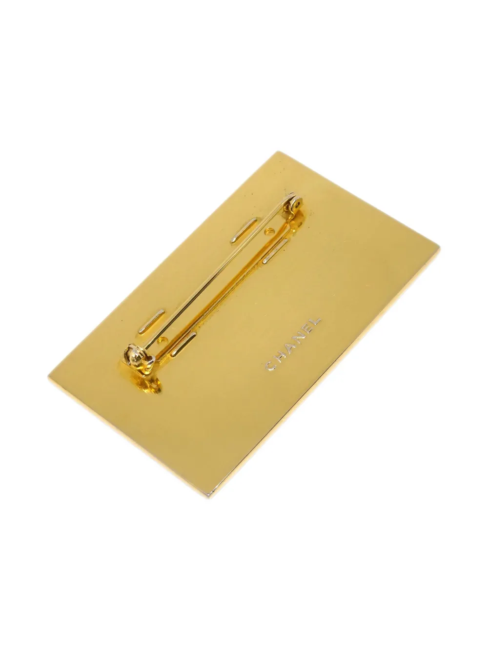 CHANEL Pre-Owned 1990-2000s logo-engraved brooch | Pre-Owned | Image 2
