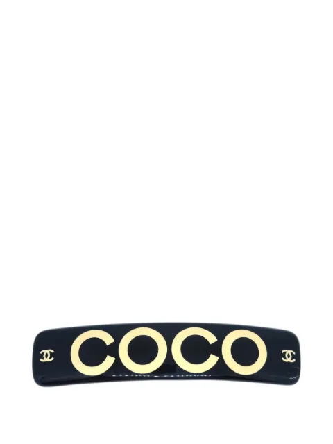 CHANEL Pre-Owned 2001 logo-detail hair clip