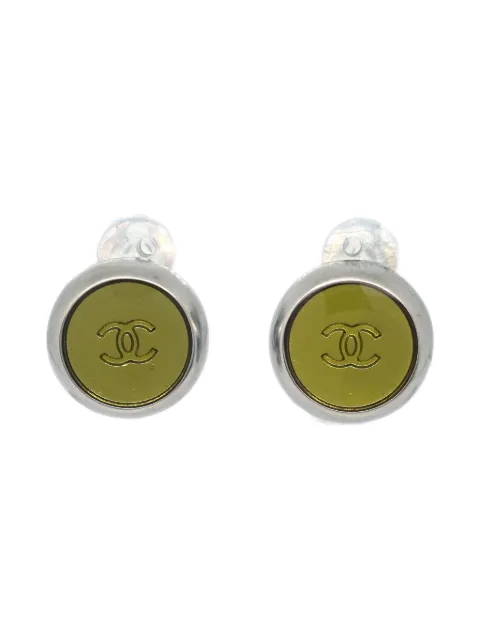 CHANEL Pre-Owned 1999 Button clip-on earrings