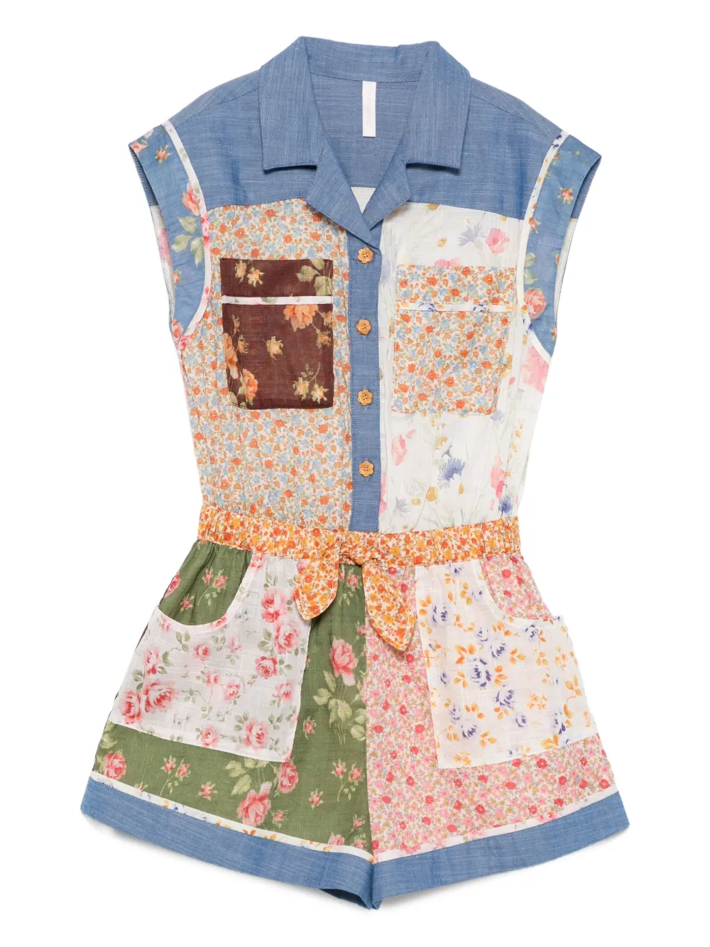 ZIMMERMANN Kids Lucky playsuit - ブルー ZIMMERMANN Kids Lucky playsuit - ブルー