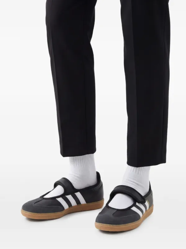 Adidas Samba Jane Strap slip-on Sneakers | Black | FARFETCH Adidas Samba Jane Strap slip-on Sneakers | Black | FARFETCH