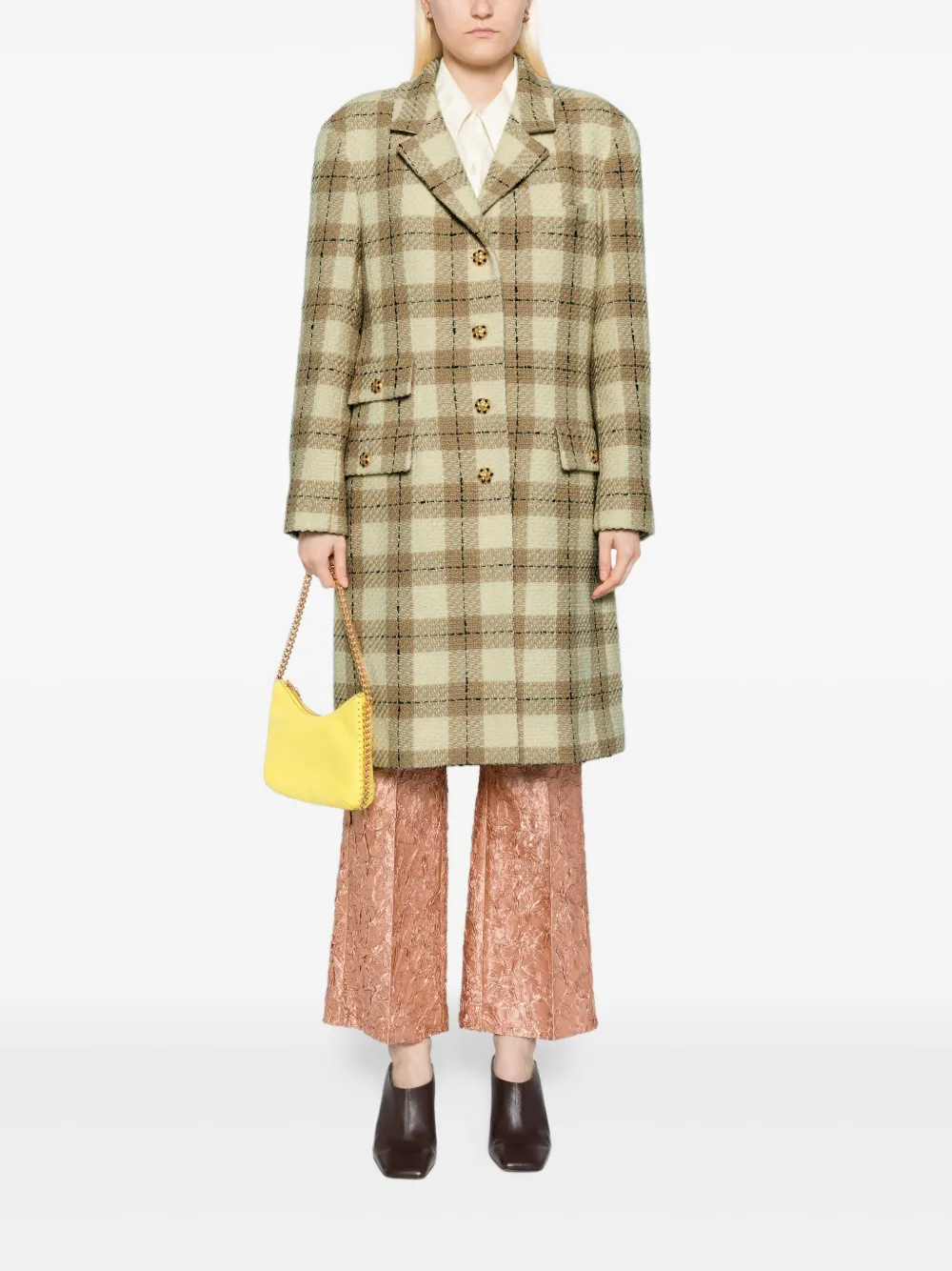 CHANEL Pre-Owned 1996 tweeded coat | Image 2