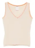 CHANEL Pre-Owned 2001 sleeveless tank top - Neutrals