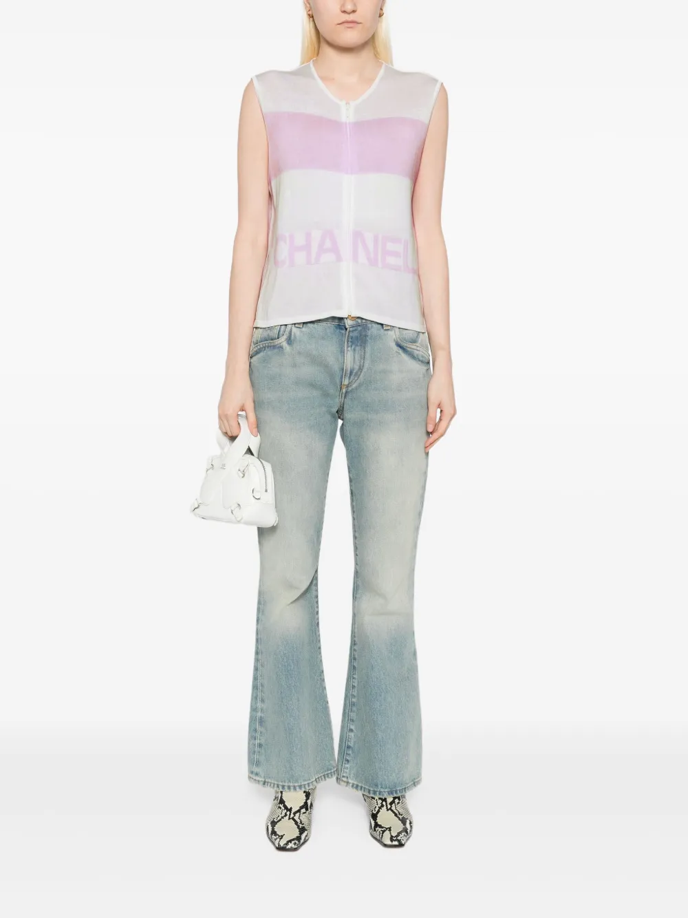 CHANEL Pre-Owned 2000 sleeveless top | Image 2