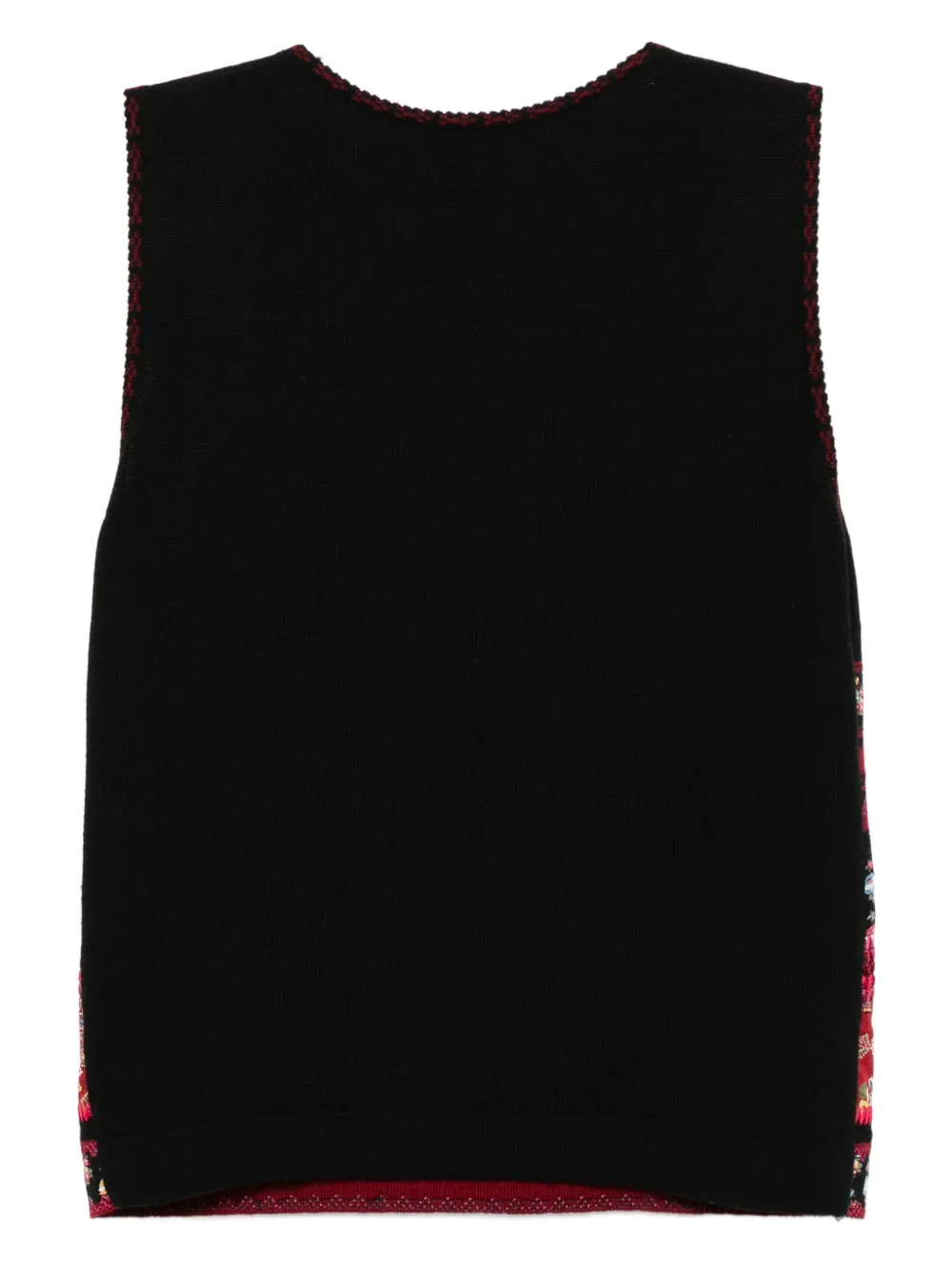 Pre-owned Dior 2002 Patterned Vest In Black