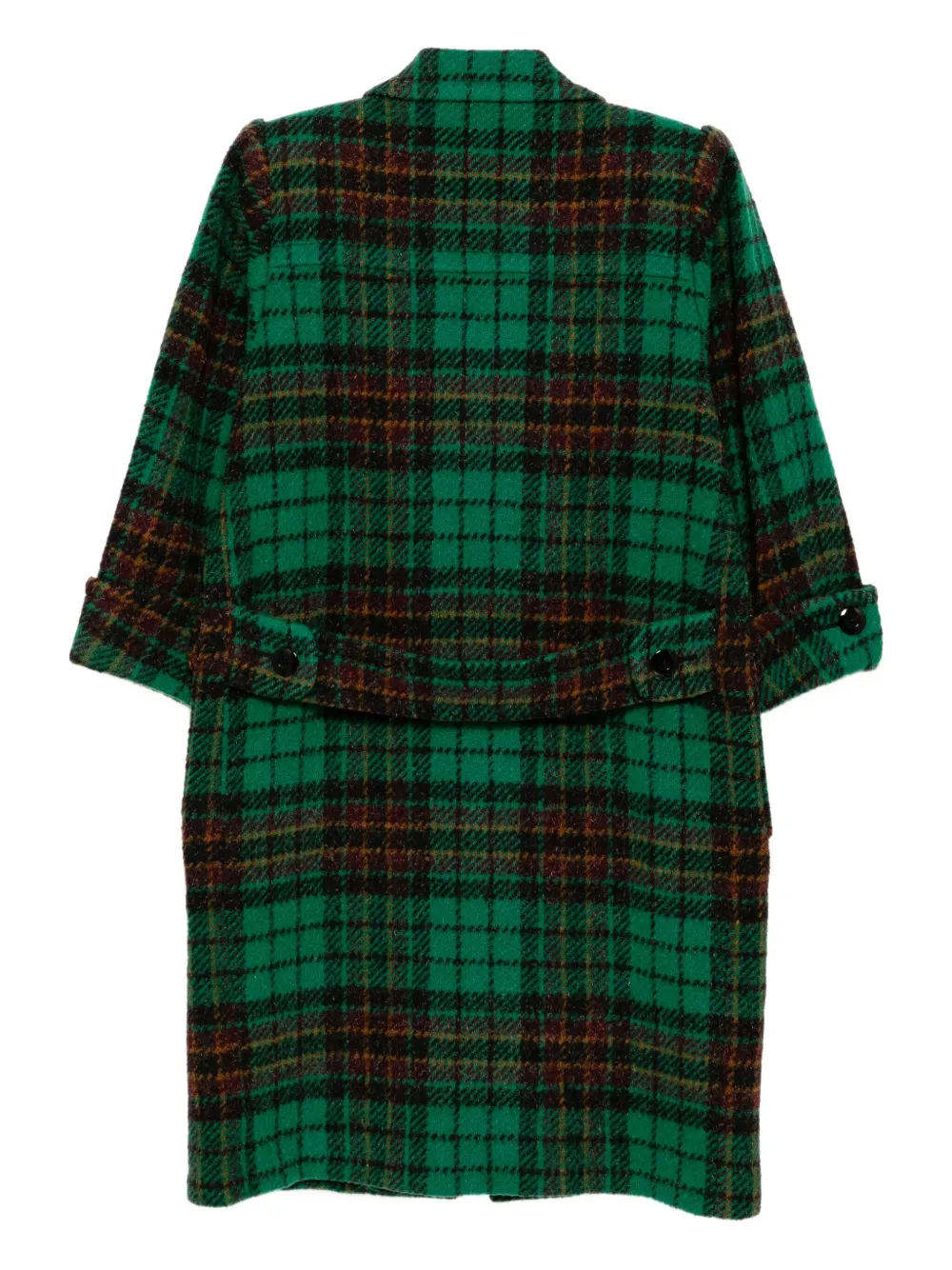 Saint Laurent Pre-Owned 1990-2000s jas met tartan ruit - Groen