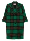Saint Laurent Pre-Owned 1990-2000s tartan check-pattern coat - Green