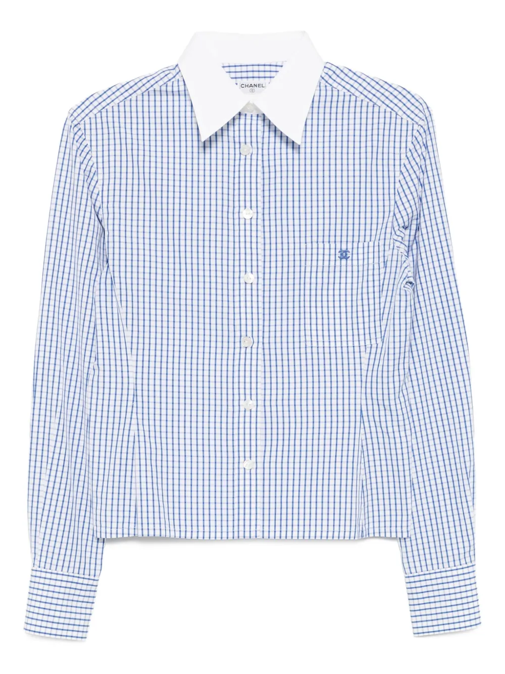Pre-owned Chanel 1998 Long-sleeved Shirt In Blue