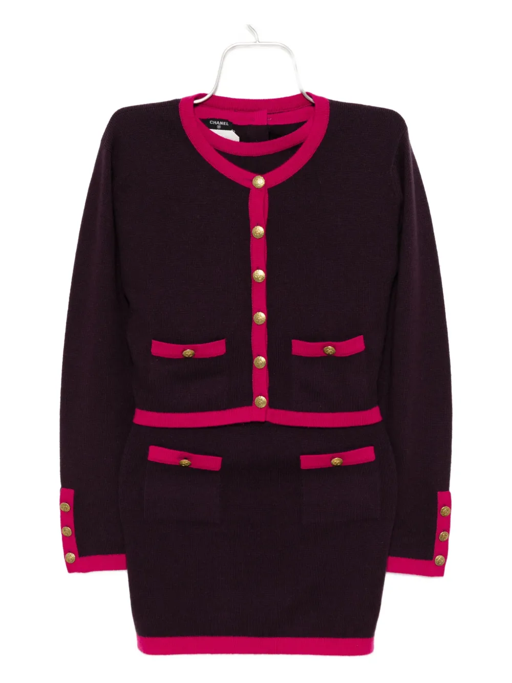 CHANEL Pre-Owned Completo due pezzi 1994 - Viola