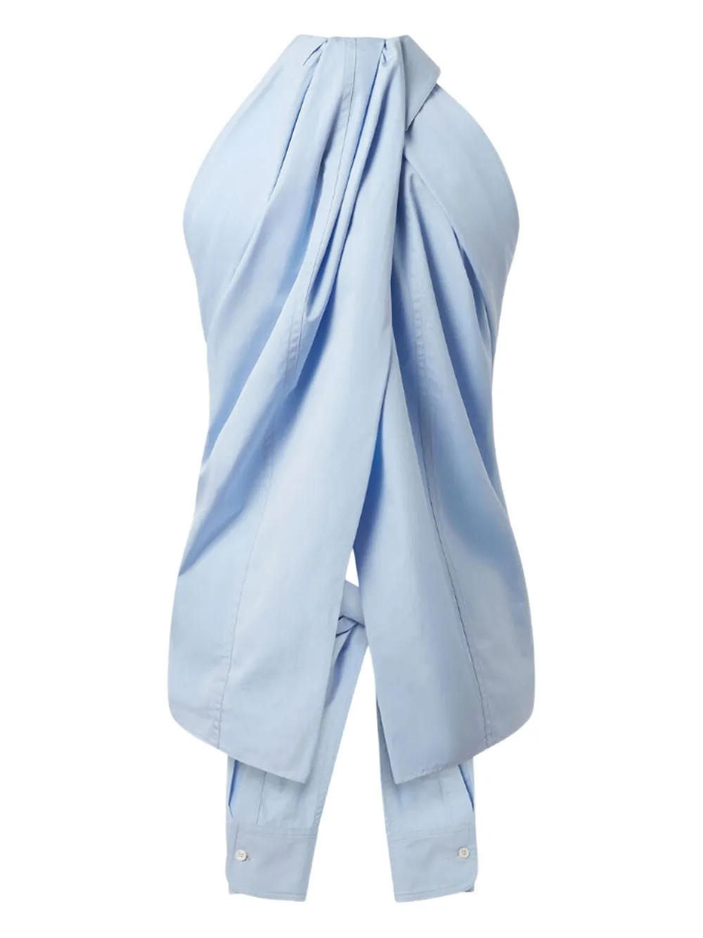 Stella McCartney halter-neck tie-back top Blauw