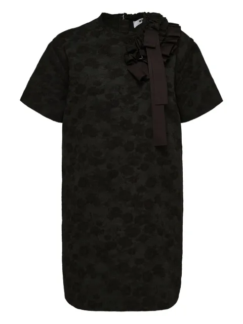 MSGM floral-print ruffled mini dress