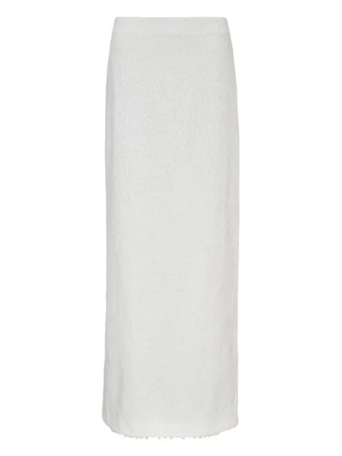 MSGM textured straight skirt