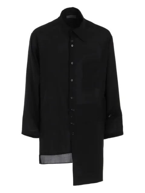 Yohji Yamamoto chest pouch pocket blouse 