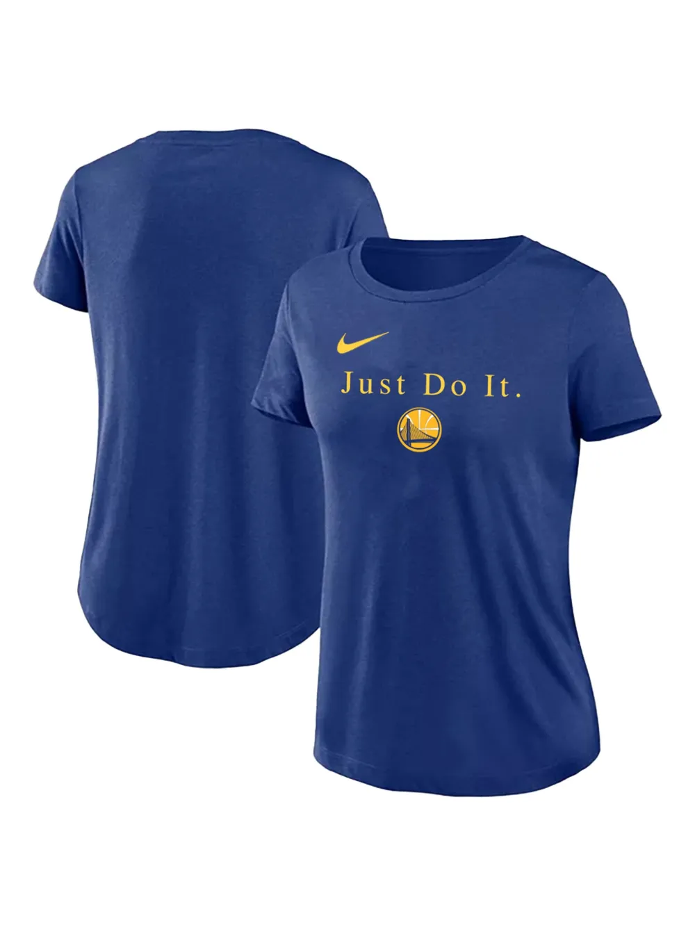 Nike NBA Golden State Warriors "Just Do It" Dri-Fit T-shirt Blauw
