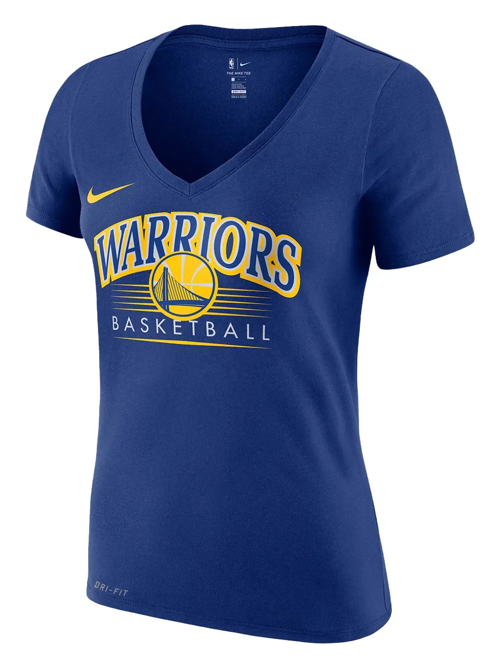 Nike WoNBA Golden State Warriors V-neck T-shirt Blauw