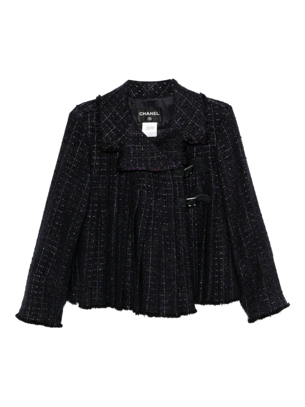 CHANEL Pre-Owned 2013 pleated jacket | Blue | Image 1