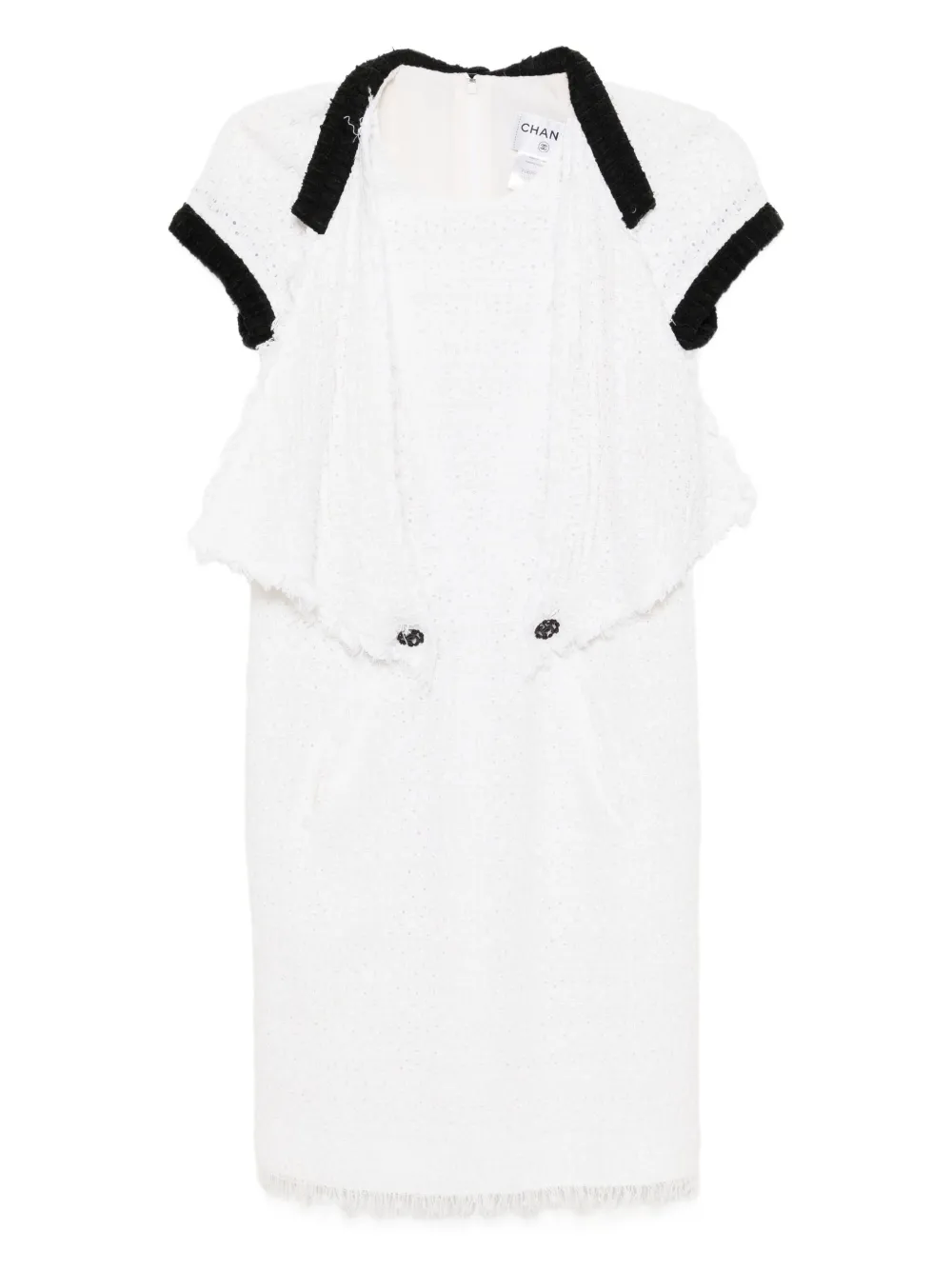 CHANEL Pre-Owned 2011 tweed dress | White | Image 1