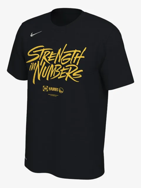 Nike NBA Golden State Warriors Dri-Fit "2019 Playoffs Bound Mantra" T-shirt