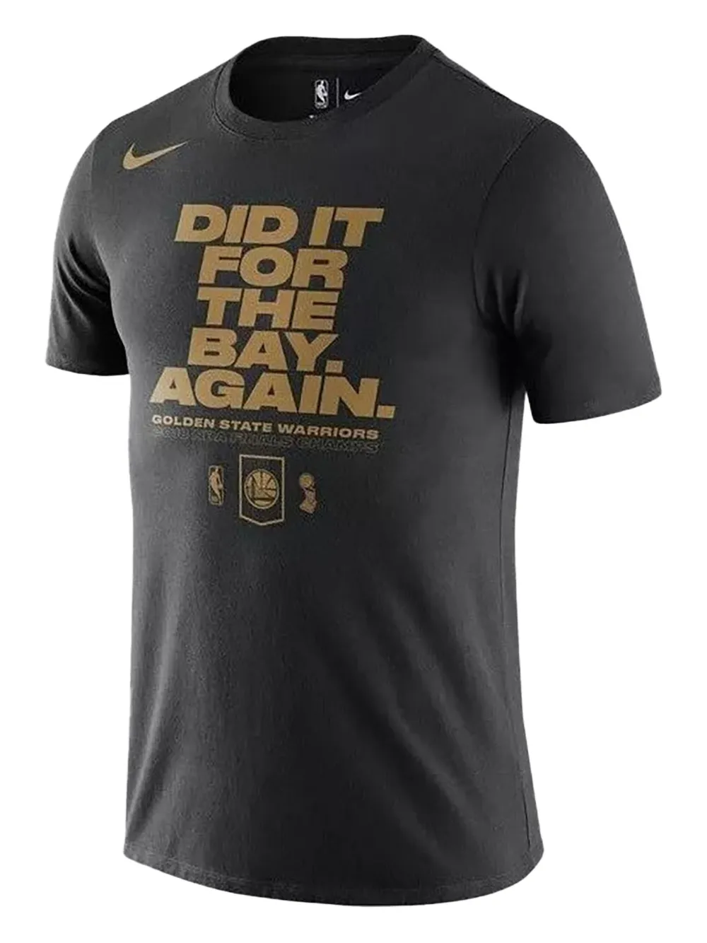 Nike NBA Golden State Warriors "Did It For The Bay Again" T-shirt Grijs