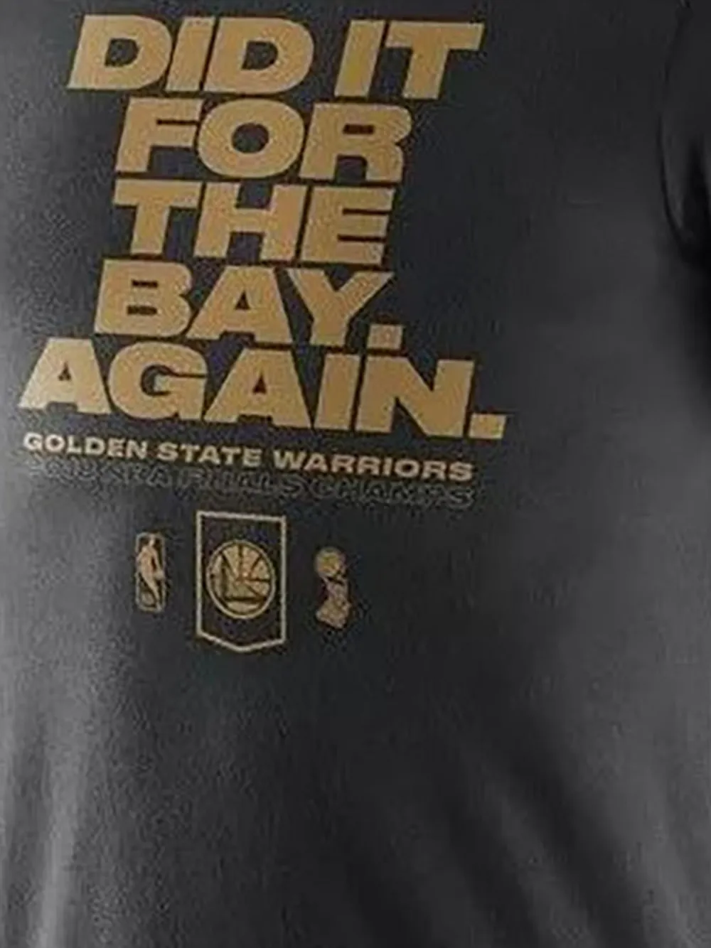 Nike NBA Golden State Warriors "Did It For The Bay Again" T-shirt Grijs