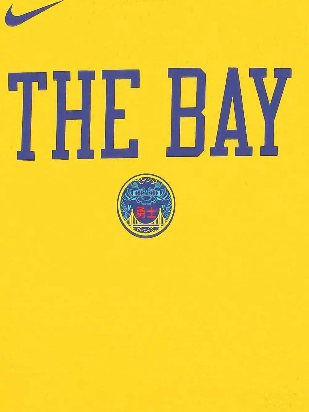 Nike NBA Golden State Warriors "The Bay Chinese Heritage" T-shirt Geel