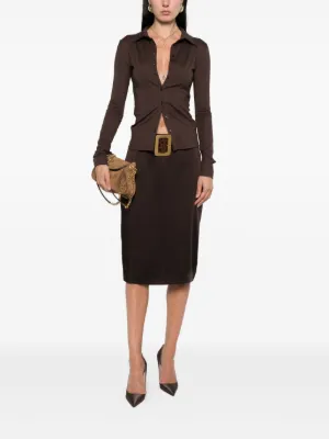 SALE トムフォード　リアルレザーペンシルスカート Tom Ford（トム・フォード）ウィメンズ ペンシルスカート - FARFETCH