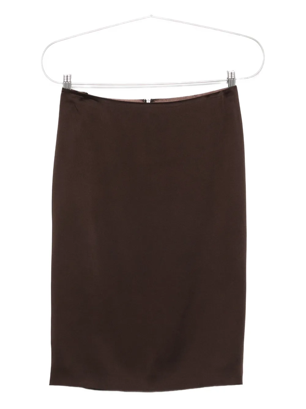 TOM FORD silk pencil skirt - Marrone