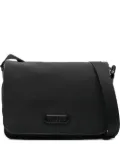 TOM FORD leather-trimmed nylon messenger bag - Black
